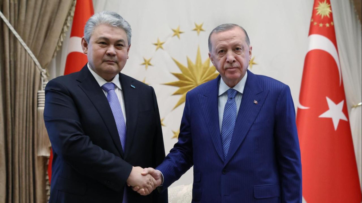 Cumhurbaşkanı Erdoğan, Yermek Koşerbayev'i kabul etti